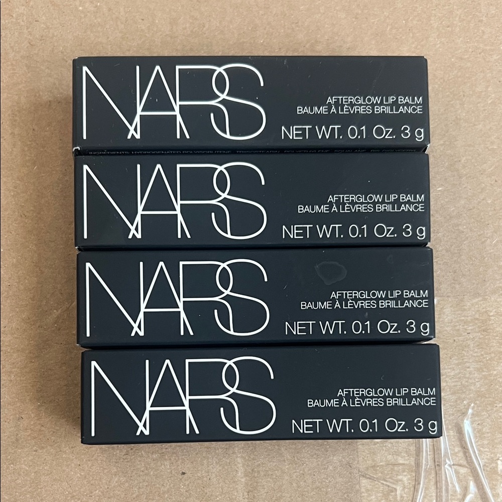 NARS Afterglow Lip Balm Collection Dolce Vita, Deep Throat and Wicked Ways